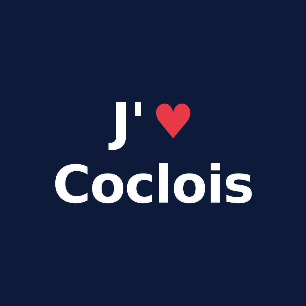 T-shirt personnalisé Coclois — design J'aime Coclois