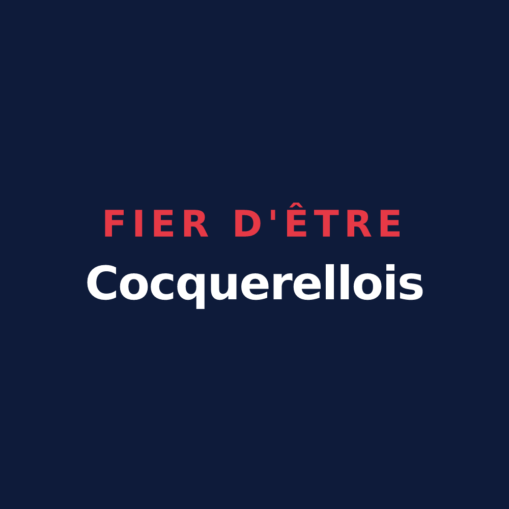 T-shirt « Fier d'être Cocquerellois » — design pour Cocquerel