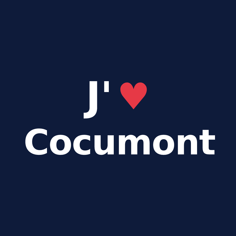 T-shirt personnalisé Cocumont — design J'aime Cocumont