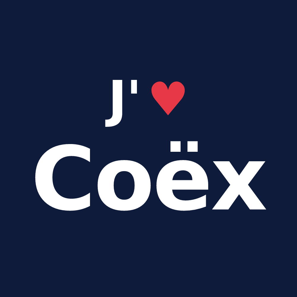 T-shirt personnalisé Coëx — design J'aime Coëx