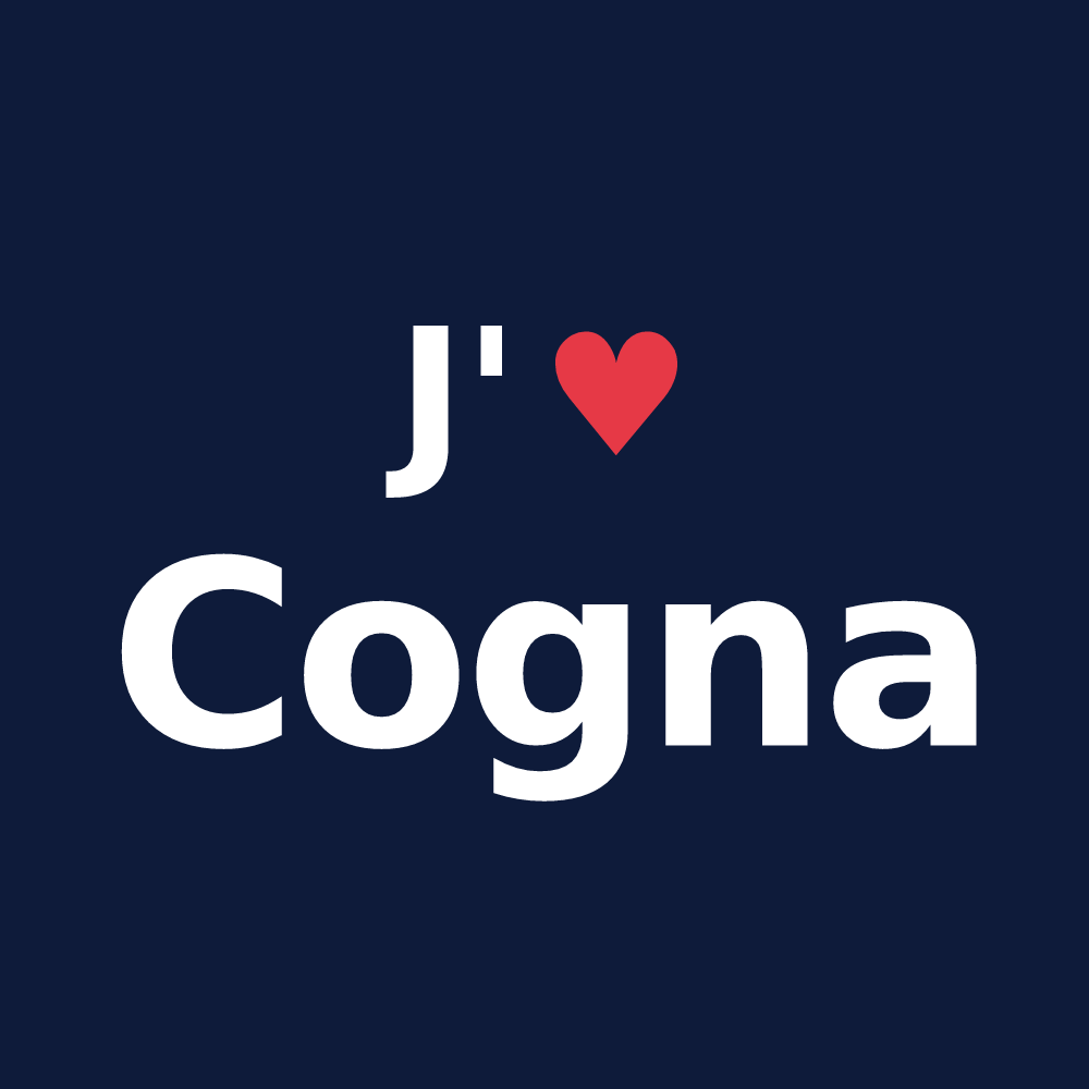 T-shirt personnalisé Cogna — design J'aime Cogna