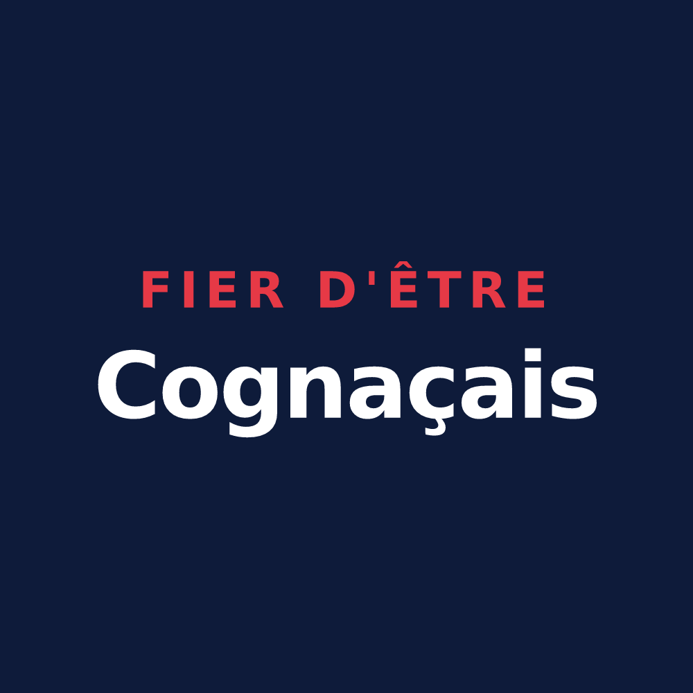T-shirt « Fier d'être Cognaçais » — design pour Cognac-la-Forêt