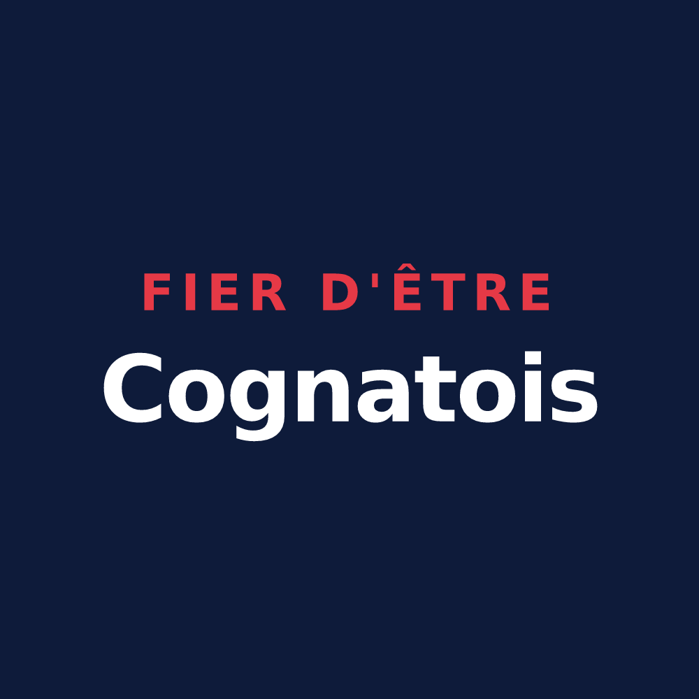 T-shirt « Fier d'être Cognatois » — design pour Cognat-Lyonne