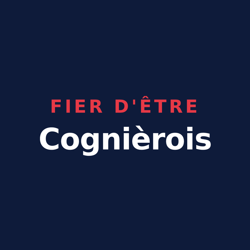 T-shirt « Fier d'être Cognièrois » — design pour Cognières