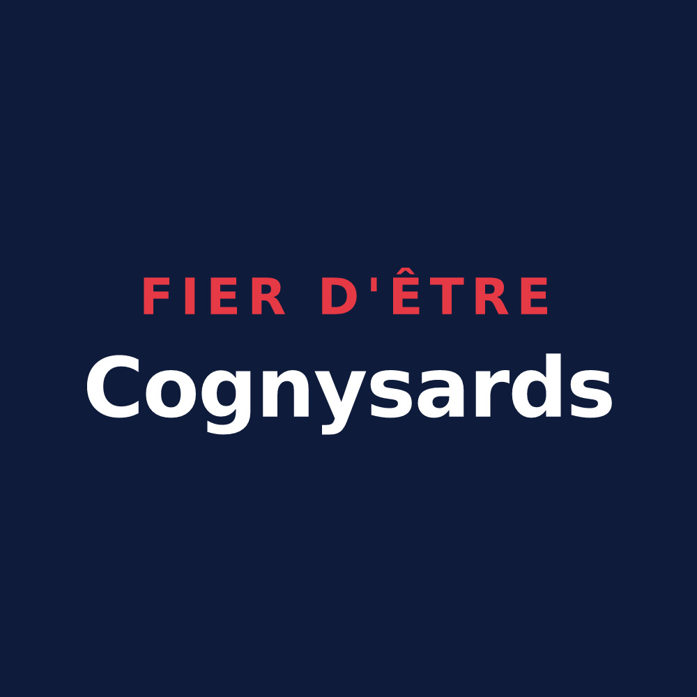 T-shirt « Fier d'être Cognysards » — design pour Cogny