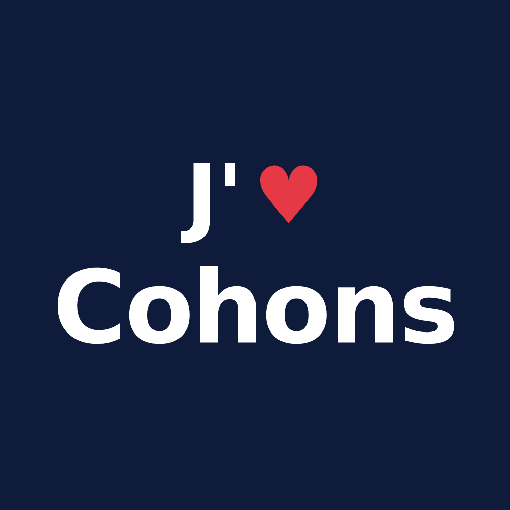 T-shirt personnalisé Cohons — design J'aime Cohons