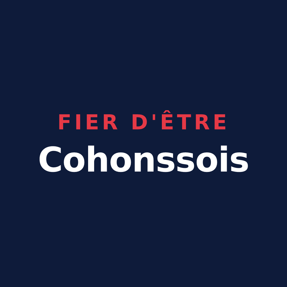 T-shirt « Fier d'être Cohonssois » — design pour Cohons