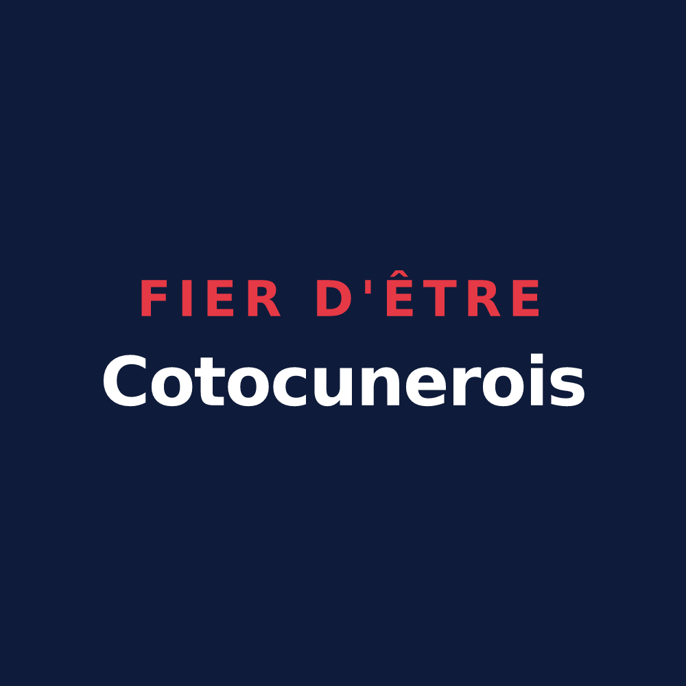 T-shirt « Fier d'être Cotocunerois » — design pour Coin-lès-Cuvry