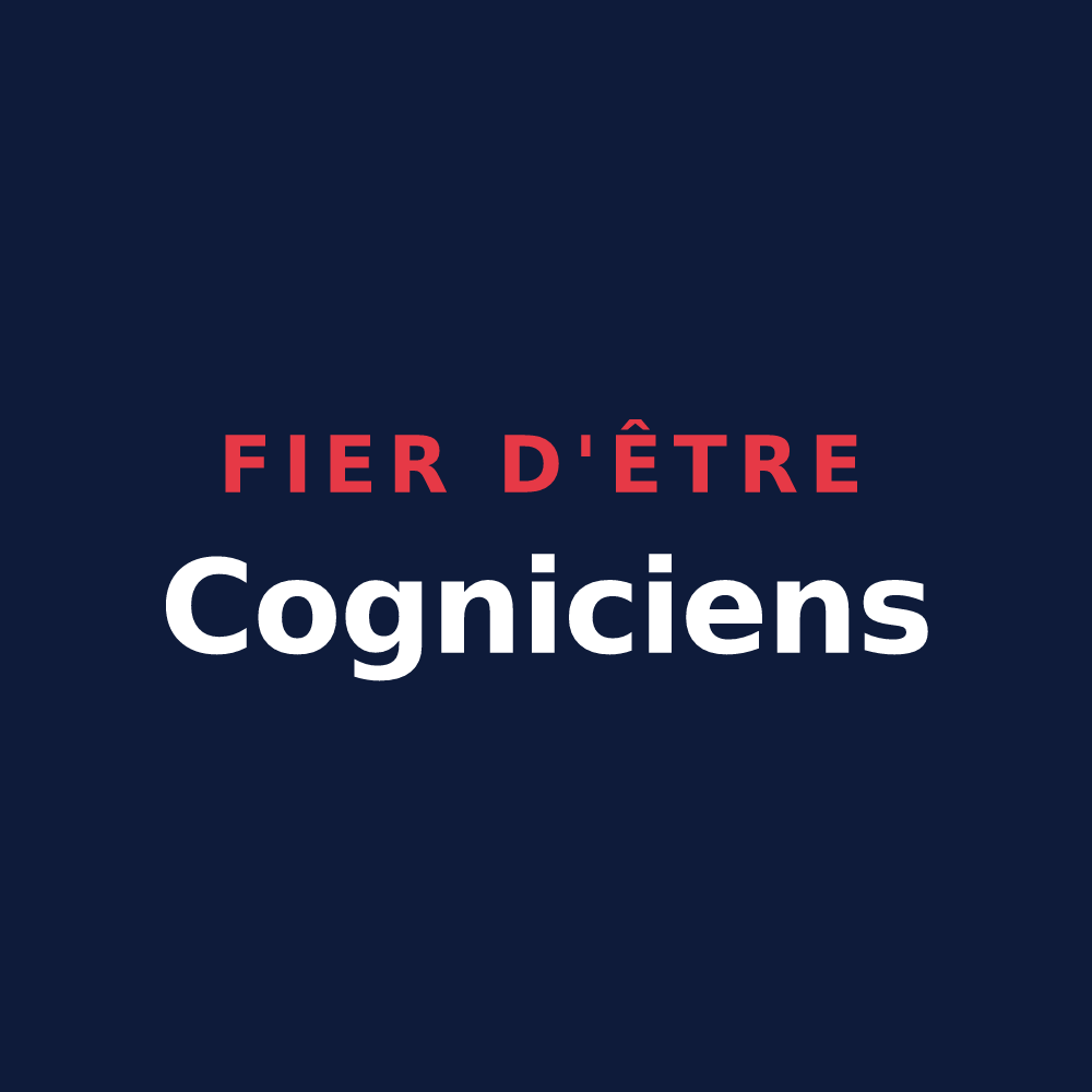 T-shirt « Fier d'être Cogniciens » — design pour Coings