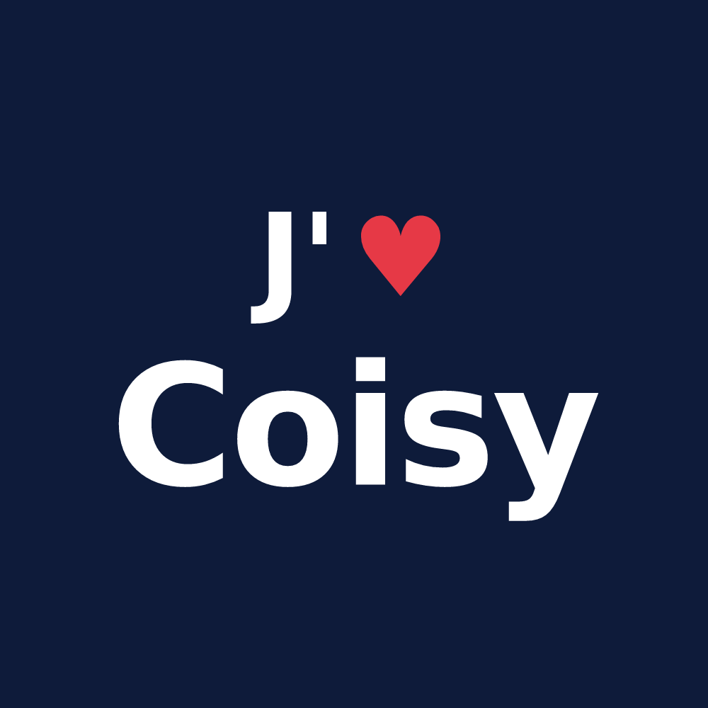 T-shirt personnalisé Coisy — design J'aime Coisy