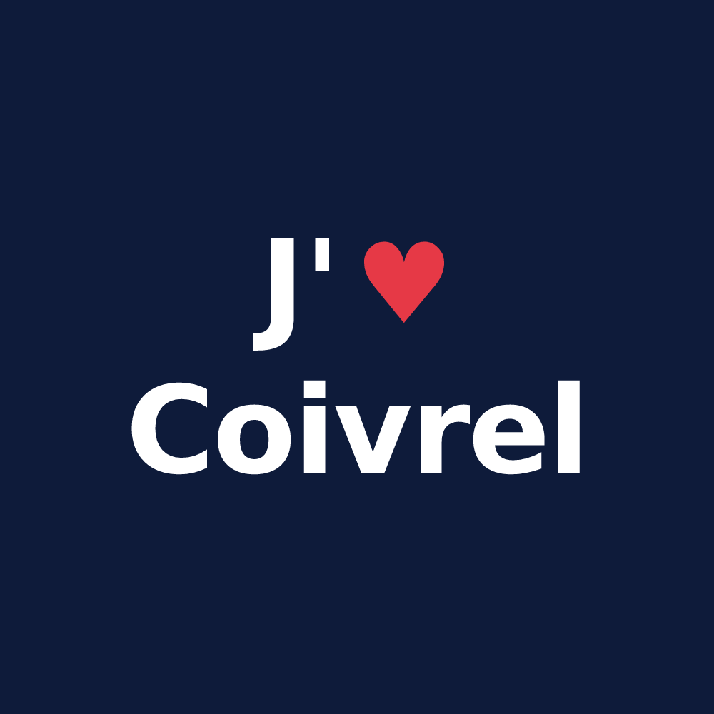 T-shirt personnalisé Coivrel — design J'aime Coivrel