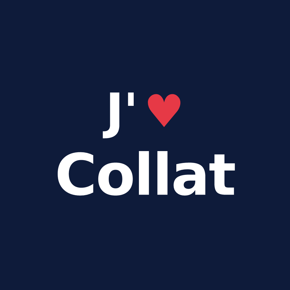 T-shirt personnalisé Collat — design J'aime Collat