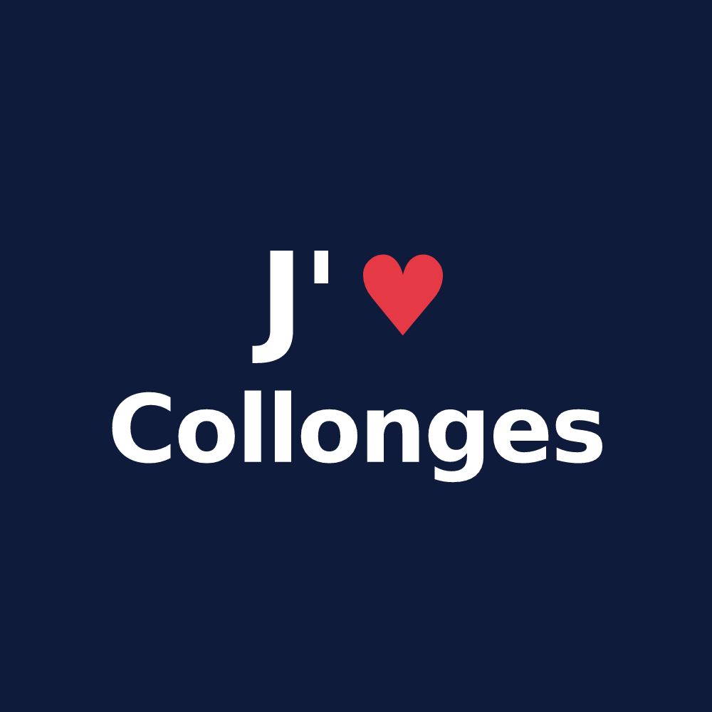 T-shirt personnalisé Collonges — design J'aime Collonges