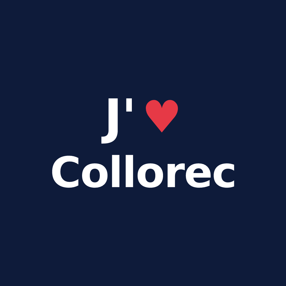 T-shirt personnalisé Collorec — design J'aime Collorec