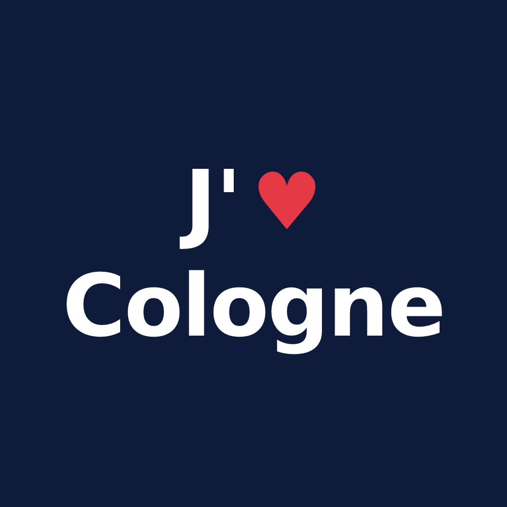 T-shirt personnalisé Cologne — design J'aime Cologne