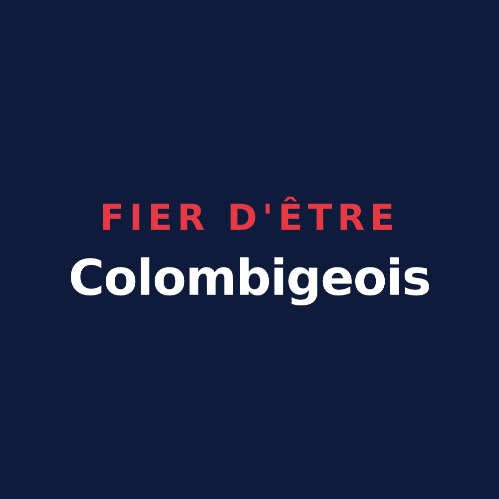 T-shirt « Fier d'être Colombigeois » — design pour Colombier-en-Brionnais