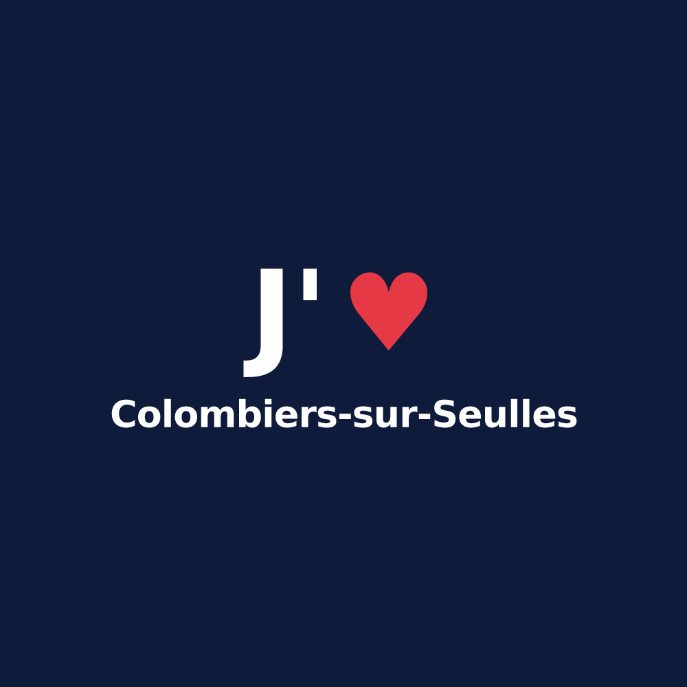 T-shirt personnalisé Colombiers-sur-Seulles — design J'aime Colombiers-sur-Seulles
