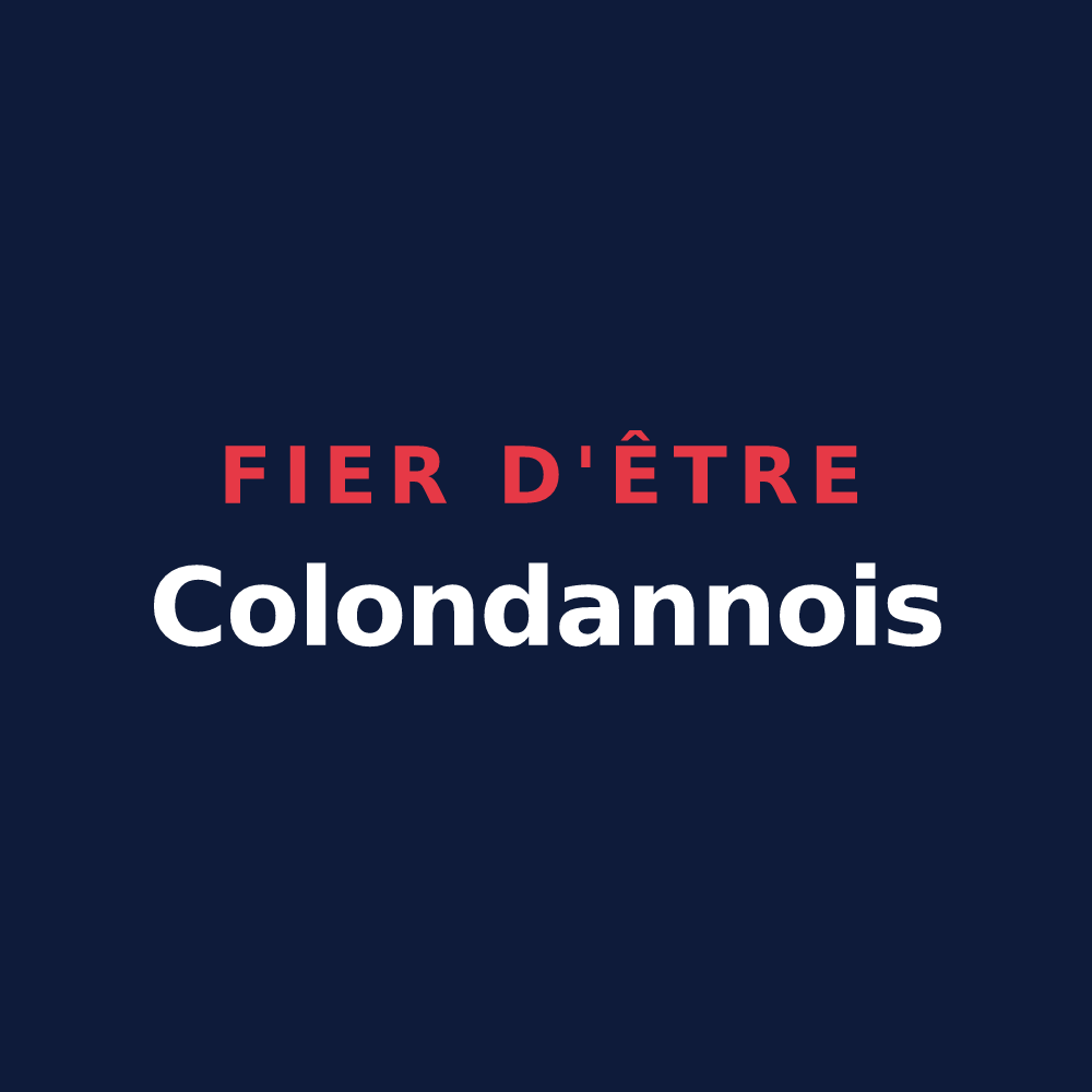 T-shirt « Fier d'être Colondannois » — design pour Colondannes