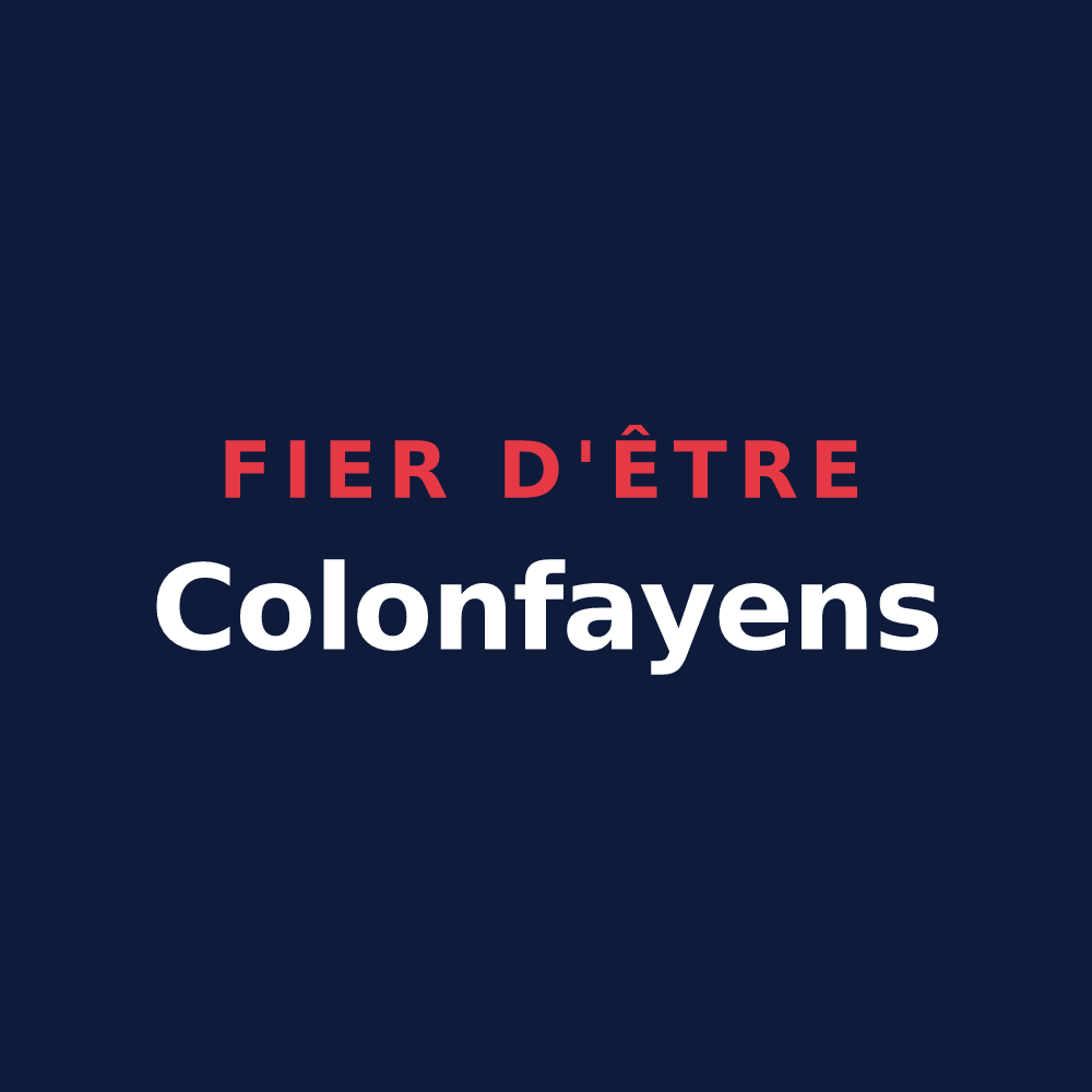 T-shirt « Fier d'être Colonfayens » — design pour Colonfay