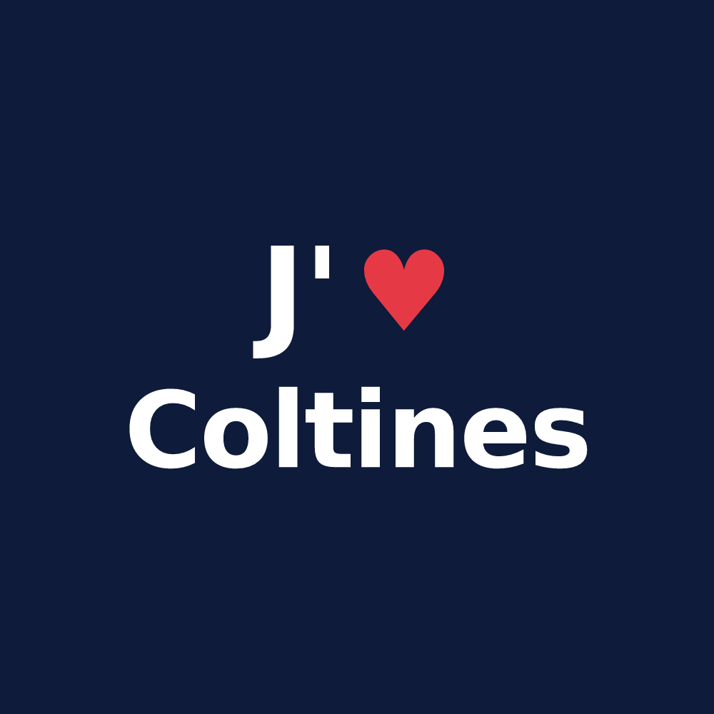 T-shirt personnalisé Coltines — design J'aime Coltines