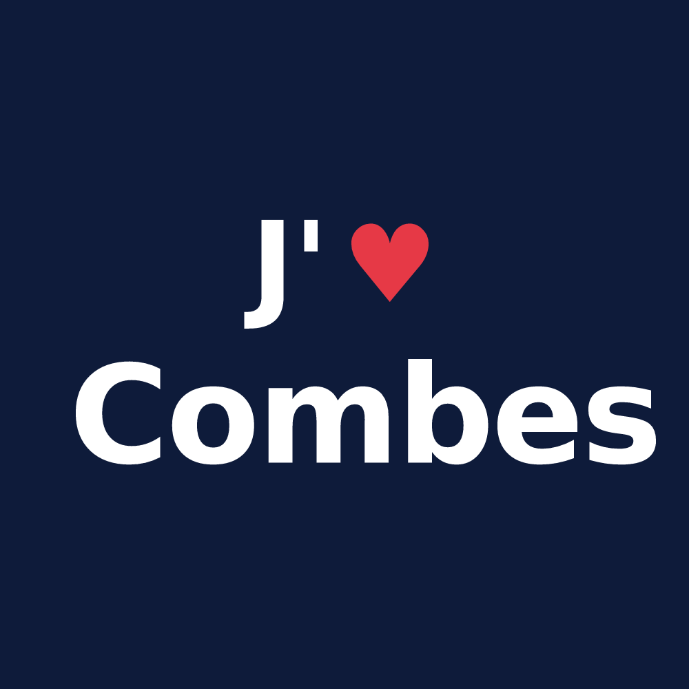 T-shirt personnalisé Combes — design J'aime Combes