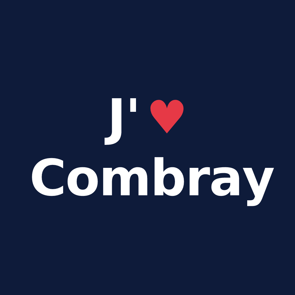 T-shirt personnalisé Combray — design J'aime Combray
