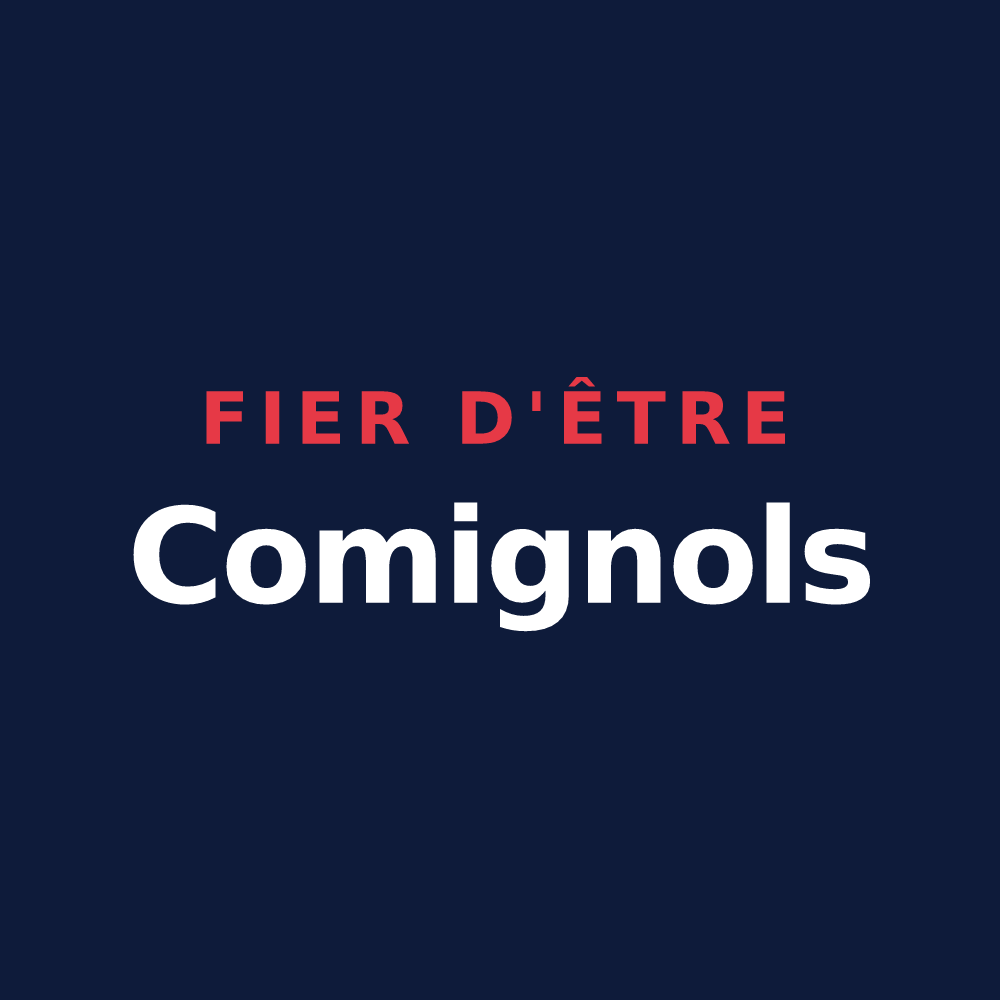 T-shirt « Fier d'être Comignols » — design pour Comigne