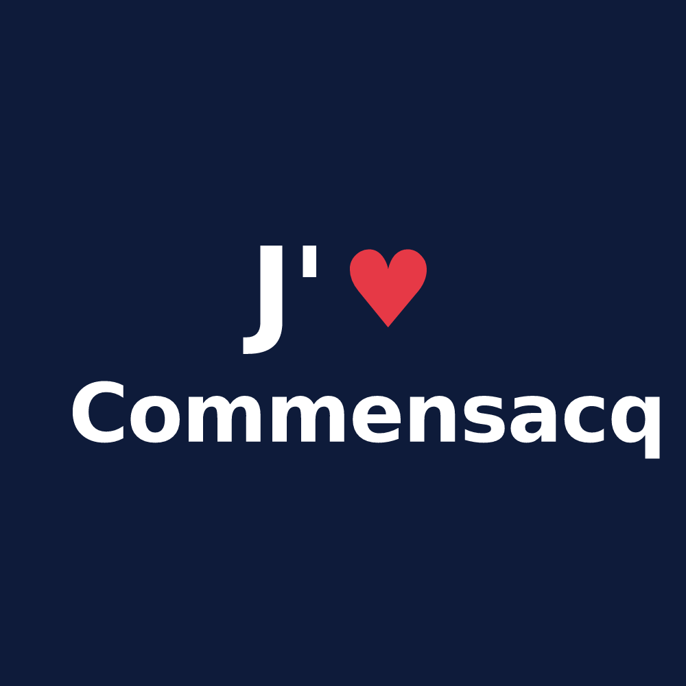 T-shirt personnalisé Commensacq — design J'aime Commensacq