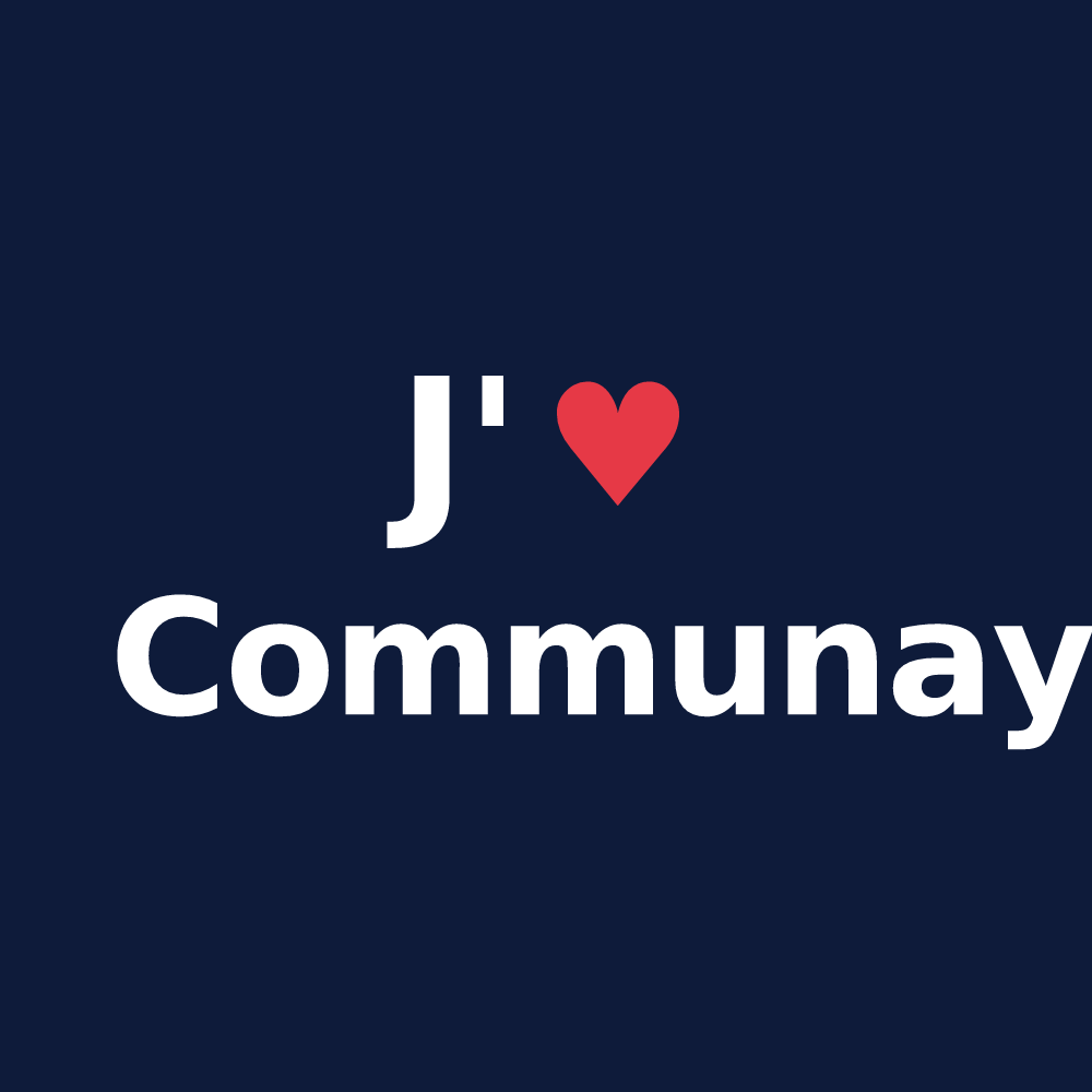 T-shirt personnalisé Communay — design J'aime Communay