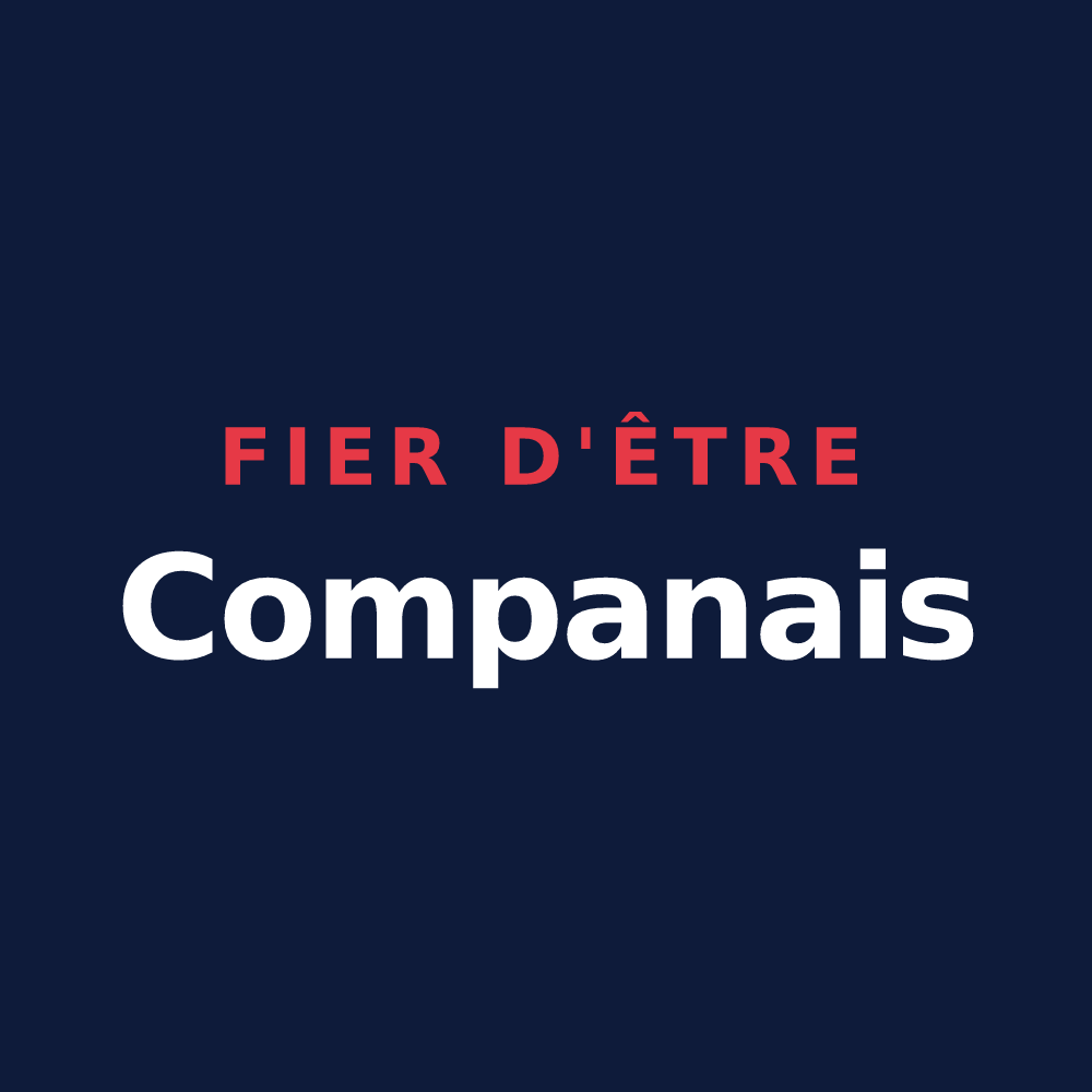 T-shirt « Fier d'être Companais » — design pour Compans