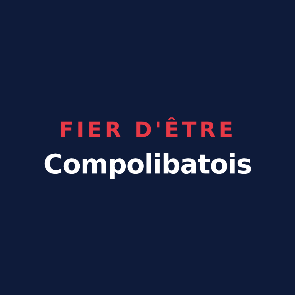 T-shirt « Fier d'être Compolibatois » — design pour Compolibat