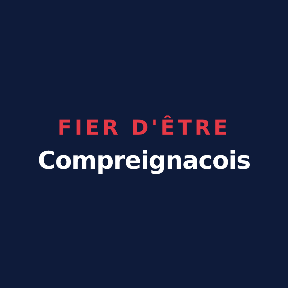 T-shirt « Fier d'être Compreignacois » — design pour Compreignac