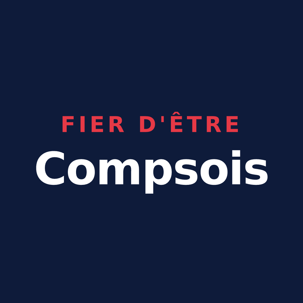 T-shirt « Fier d'être Compsois » — design pour Comps