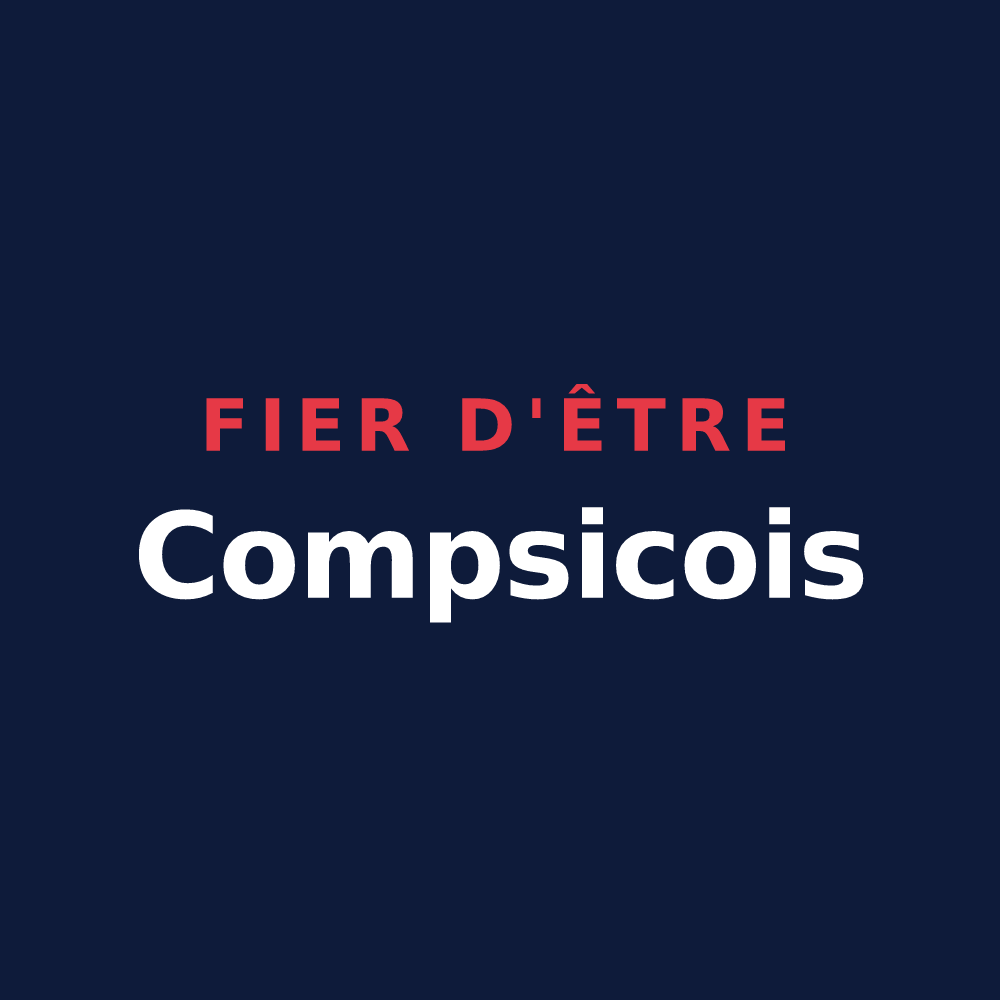 T-shirt « Fier d'être Compsicois » — design pour Comps