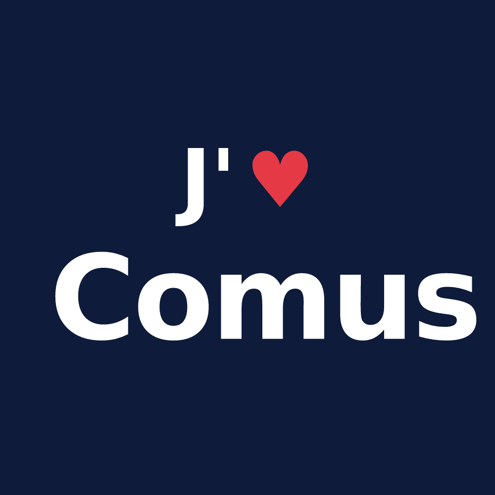T-shirt personnalisé Comus — design J'aime Comus