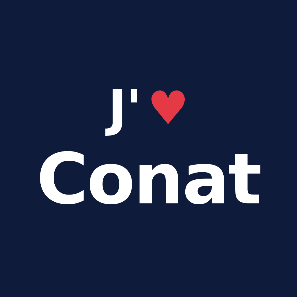 T-shirt personnalisé Conat — design J'aime Conat
