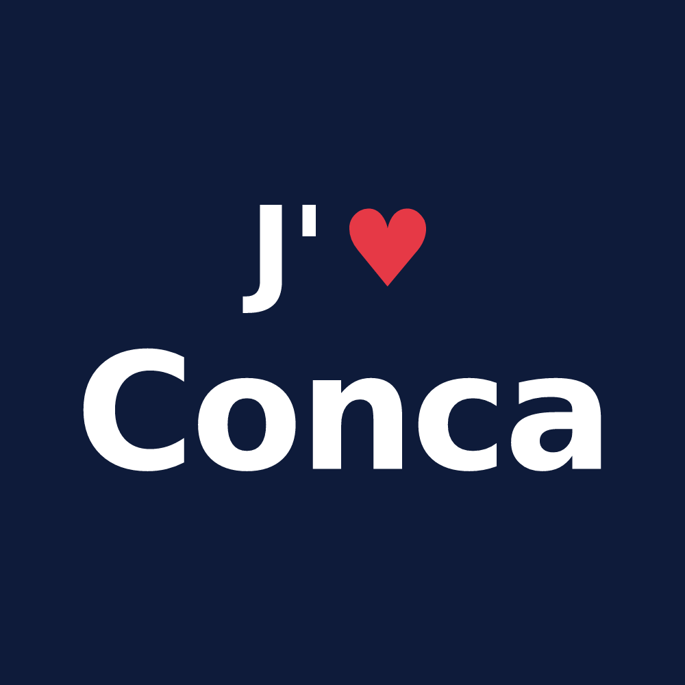 T-shirt personnalisé Conca — design J'aime Conca
