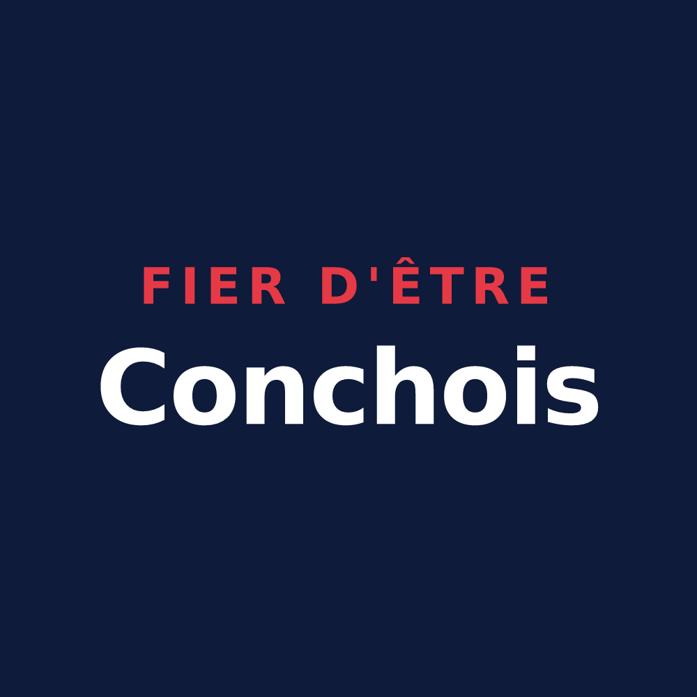 T-shirt « Fier d'être Conchois » — design pour Conches-sur-Gondoire