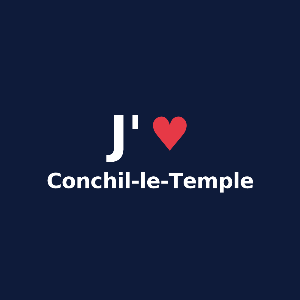 T-shirt personnalisé Conchil-le-Temple — design J'aime Conchil-le-Temple