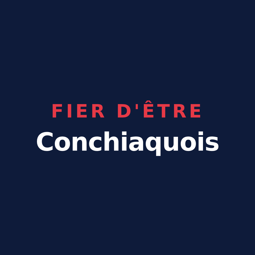 T-shirt « Fier d'être Conchiaquois » — design pour Conchy-sur-Canche