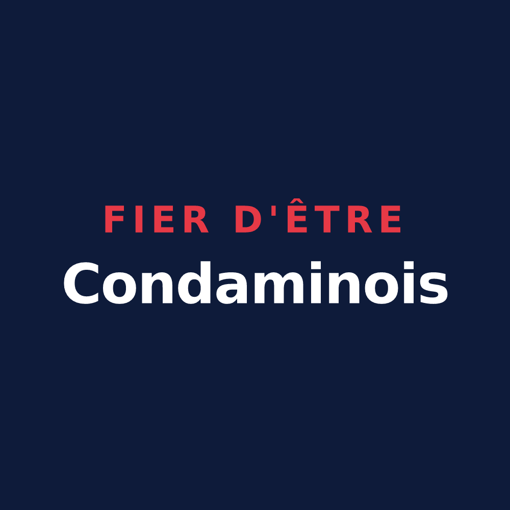 T-shirt « Fier d'être Condaminois » — design pour Condamine