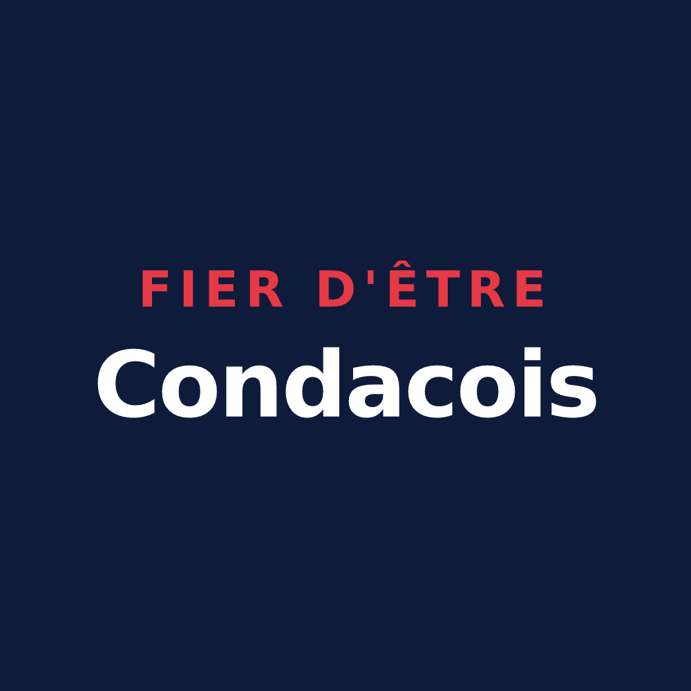 T-shirt « Fier d'être Condacois » — design pour Condat-sur-Trincou