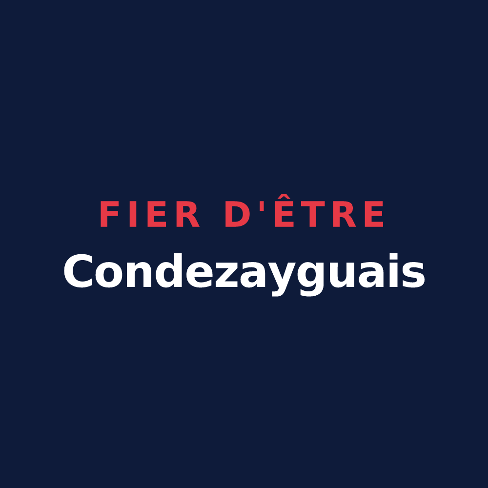 T-shirt « Fier d'être Condezayguais » — design pour Condezaygues