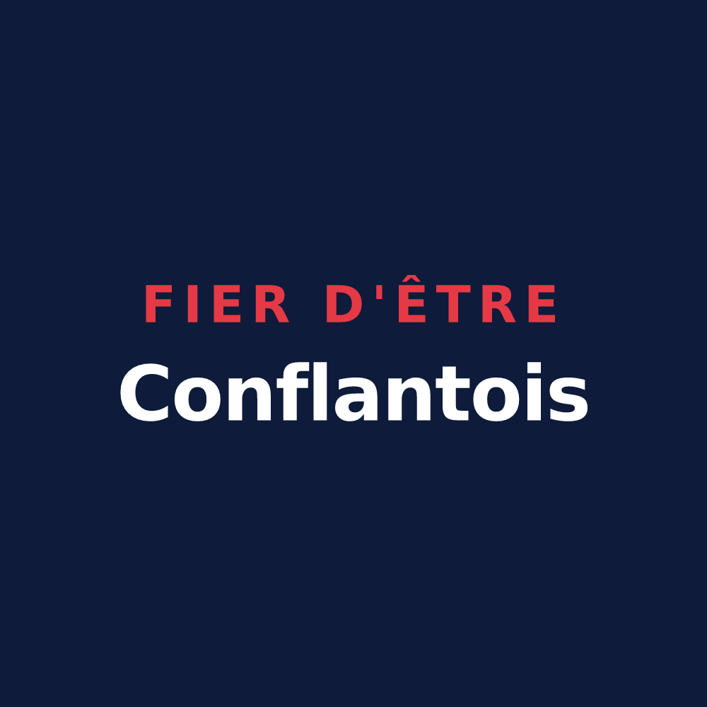 T-shirt « Fier d'être Conflantois » — design pour Conflans-sur-Seine