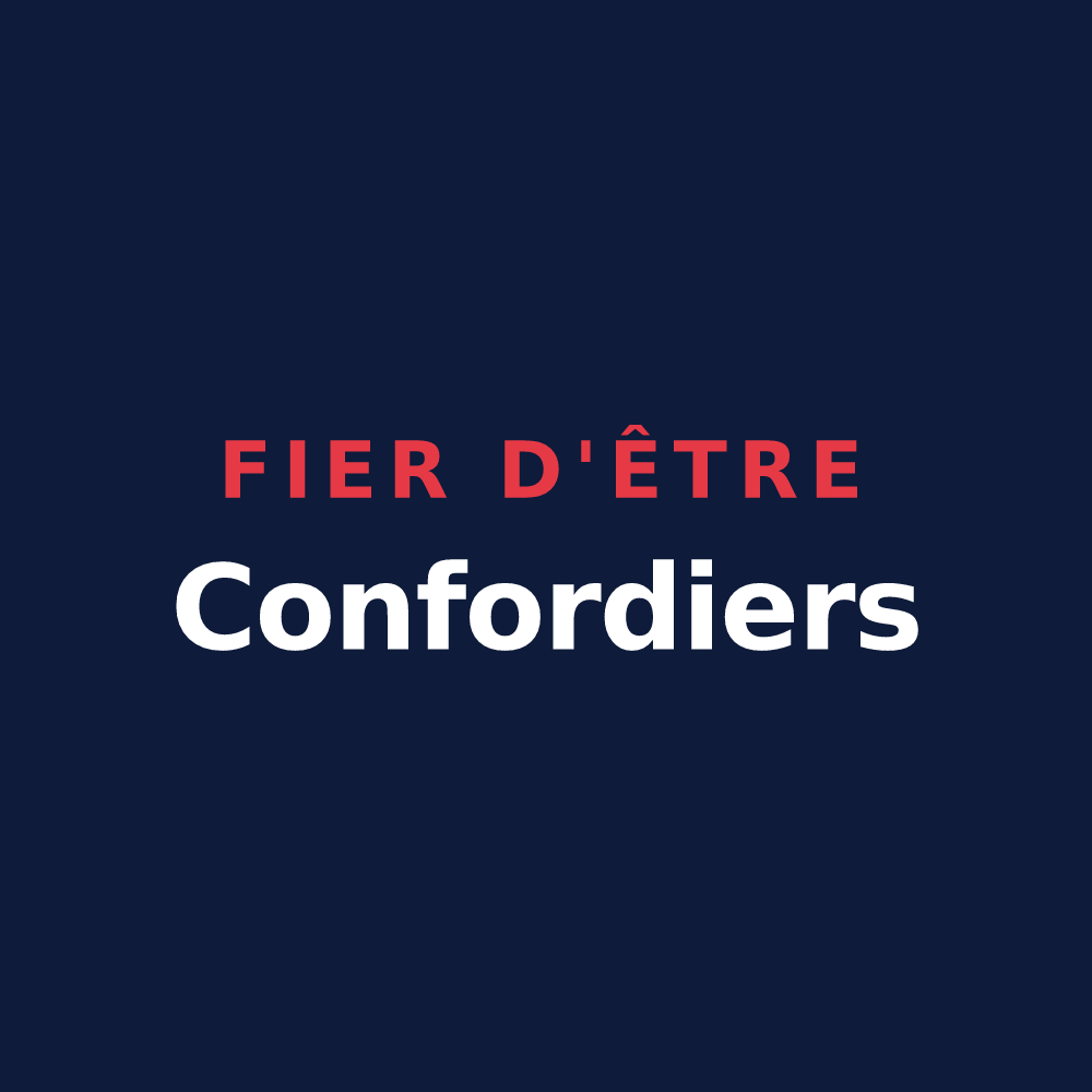 T-shirt « Fier d'être Confordiers » — design pour Confort