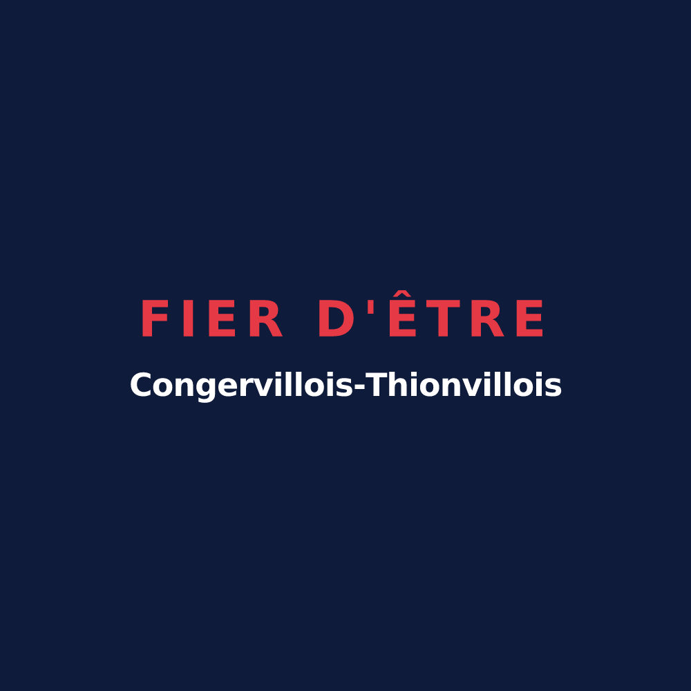 T-shirt « Fier d'être Congervillois-Thionvillois » — design pour Congerville-Thionville