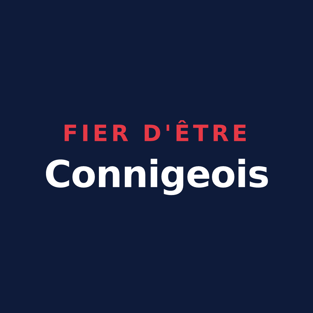 T-shirt « Fier d'être Connigeois » — design pour Connigis