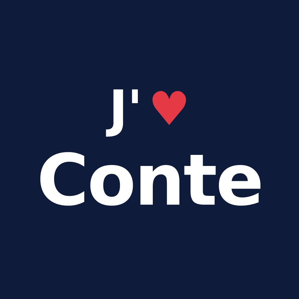 T-shirt personnalisé Conte — design J'aime Conte