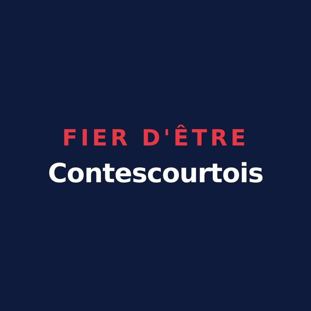 T-shirt « Fier d'être Contescourtois » — design pour Contescourt
