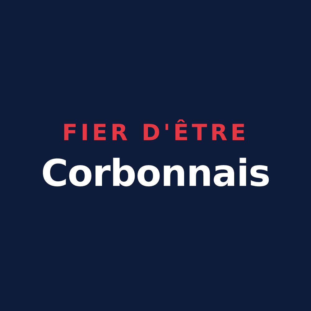 T-shirt « Fier d'être Corbonnais » — design pour Corbon